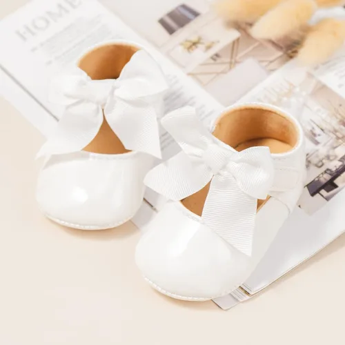 Miniatura 3 de Babelvit Zapatos de vestir de princesa de alta calidad con lazo Mary Jane, zapatos de vestir de princesa con suela de goma, piel sintética