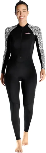Miniatura 15 de Aivtalk Traje de buceo de cuerpo completo para hombre, manga larga, cremallera trasera, traje de neopreno con protección solar UV, refrescante, A