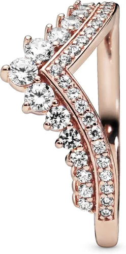 Miniatura 4 de PANDORA Joyería - Anillo de circonita cúbica brillante de princesa - Regalo para ella rosa, Metal, Zirconia cúbica