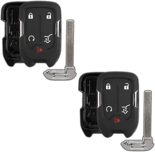 2 fundas de repuesto para llavero KeylessOption para Chevrolet Chevy Silverado Suburban Tahoe GMC Yukon 2015, 2016, 2017, 2018, 2019, 2020, 2021,