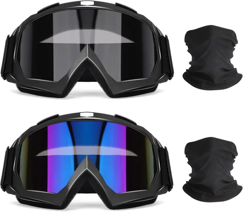 Miniatura 10 de OXG - Gafas para motocicleta, cuatrimoto y bicicleta de motocross, gafas de motocicleta para hombres, gafas de motocross, gafas de esquí, protección
