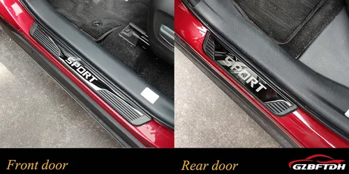 Miniatura 7 de Protector de rasguños para umbral de puerta de automóvil, para Chevy Blazer Trax Bolt EV/EUV, accesorios de automóvil, cubierta de acero para placa
