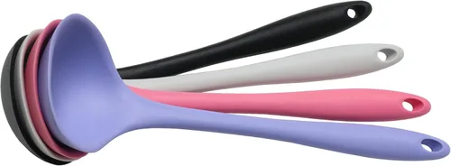 Miniatura 3 de Chef Craft Cucharón de cocina de silicona premium, 11.25 pulgadas, color rosa