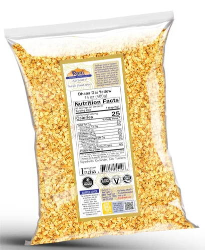Miniatura 2 de Rani Dhana Dal (semillas de cilantro tostado) Amarillo 14 oz (400 gm) ~ Todo natural Vegano Sin colores Apto para gluten Sin OMG Kosher
