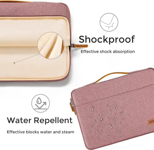 Miniatura 6 de DOMISO - Funda protectora para portátil de 17 pulgadas con asa, compatible con HP Dell ASUS Lenovo Chromebook de 17-17.3 pulgadas, bolsa para Rosa