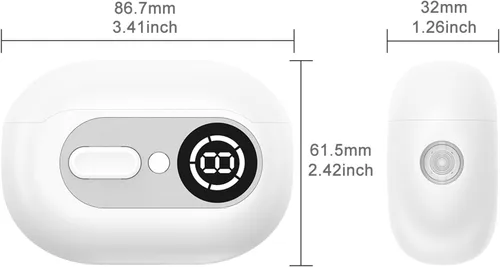 Miniatura 9 de Cortaúñas eléctrico 4 en 1 para personas mayores y bebés, recortadora recargable por USB con 2 velocidades, cubierta magnética y colector