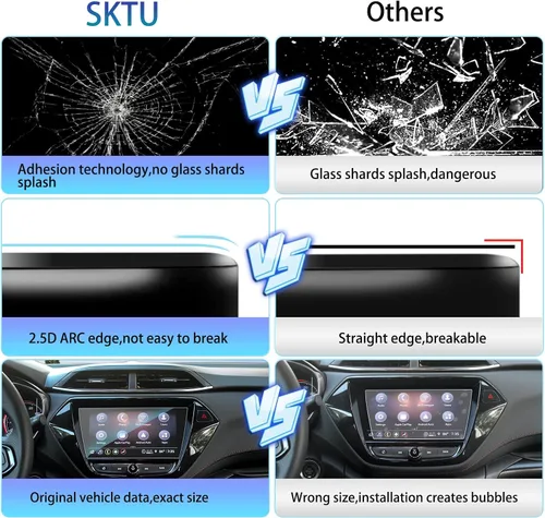 Miniatura 6 de SKTU Protector de pantalla para Chevy Trailblazer 2021 2022 2023 8 pulgadas Navigation 2022 2023 Chevy Trailblazer accesorios