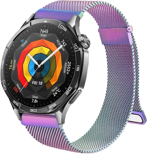 Miniatura 15 de DEALELE Correas compatibles con Samsung Galaxy Watch de 1.81 pulgadas / Galaxy 3 de 1.77 pulgadas / Gear S3, correa de repuesto de metal con textura