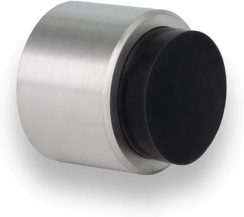 Miniatura 11 de EVI - Topes de puerta Tope de manija de puerta blanco – Adhesivo y cierre de tornillo – Caucho protector – Tope de puerta de pared de 1.1 x 1.1