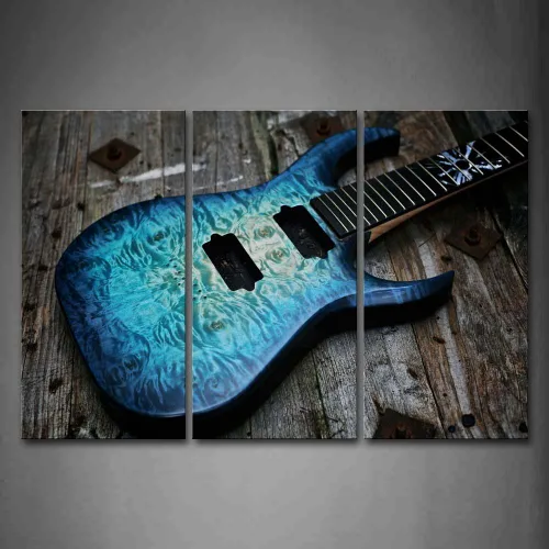 Lienzo decorativo de pared de guitarra para sala de música, impresión de imagen en lienzo para decoración de pared de estudio, regalo