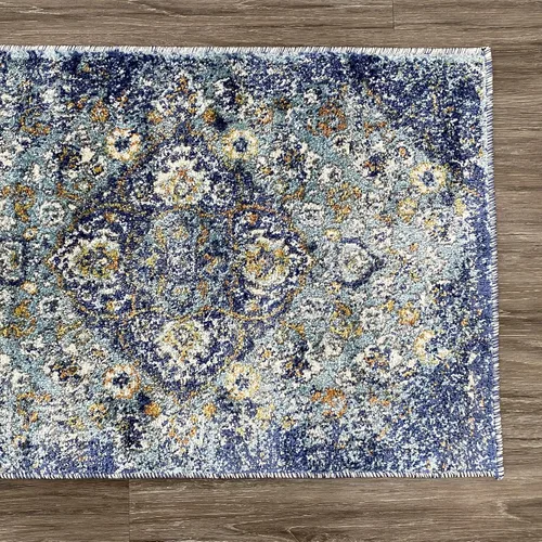 Miniatura 4 de Luxe Weavers 4620 Marine 2x3 - Alfombra floral envejecida