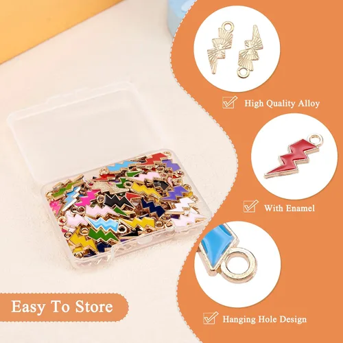 Miniatura 7 de Craftdady Encantos colgantes esmaltados con dijes de alimentos, animales, flores, encantos bonitos, dijes de frutas de metal colorido, ornamento