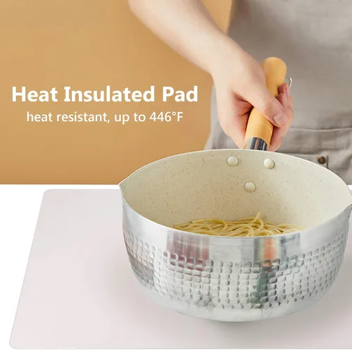 Miniatura 5 de Gartful Alfombrillas de silicona para encimera de cocina, protector de encimera de silicona grande de 25 x 17 pulgadas, antideslizante, resistente
