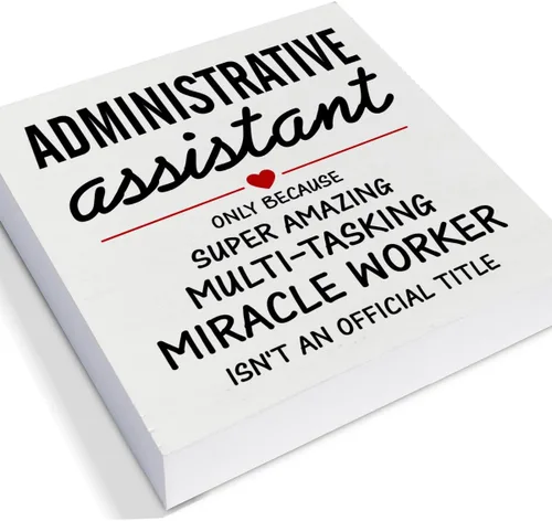 Miniatura 2 de Asistente administrativo de agradecimiento, caja decorativa de madera, letrero de caja de madera, asistente de administración, regalos