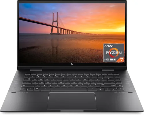 HP Envy x360 Laptop convertible de 15 pulgadas, procesador AMD Ryzen 7 5825U, gráficos AMD Radeon, 8 GB RAM, SSD de 512 GB, Windows 11 Home