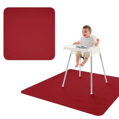 Miniatura 69 de BapronBaby Adventure Awaits - Tapete impermeable para debajo de sillas altas, suelos, mesas, tiempo de juego o artes y manualidades, lavable a
