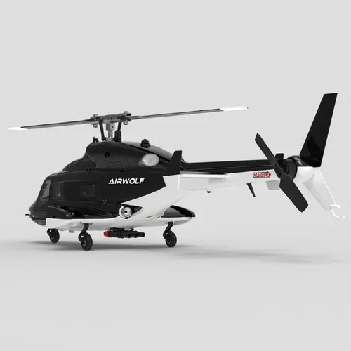 Miniatura 4 de AW-911 Helicóptero de control remoto para 16+, modelo de helicóptero Air-Wolf RC escala 1/34 con modo de acrobacias 6G/3D y posicionamiento GPS, una