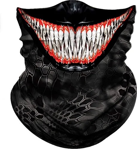 Obacle - Máscara facial con diseño de animal y sin costuras para protección contra el sol, el polvo y el viento, bandana para hombres y mujeres,