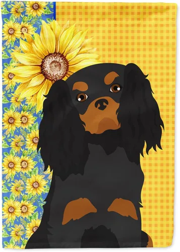 Miniatura 23 de Caroline's Treasures WDK5331CHF - Bandera de verano con diseño de girasoles rojos y blancos, manga grande, para porche, para colgar en la pared