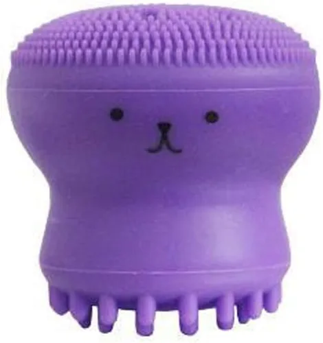 Miniatura 11 de Cute Little Octopus - Cepillo de limpieza facial de silicona para limpieza profunda, exfoliación, removedor de maquillaje, masaje (1 unidad, verde)
