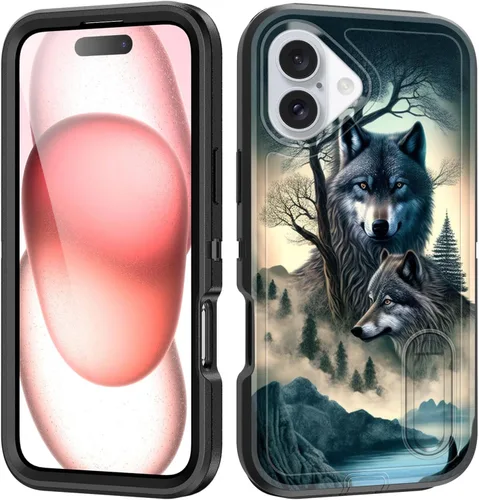 Miniatura 80 de Funda para iPhone Air con soporte integrado, a prueba de golpes, polvo y caídas, 3 capas, grado militar, funda protectora para iPhone Air de 6.5