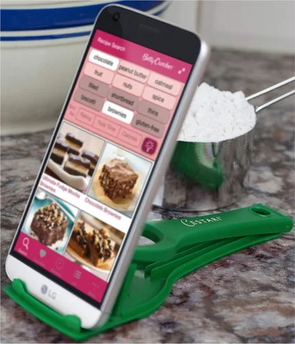 Miniatura 2 de Cestari Soporte para recetas para teléfonos inteligentes y tabletas, mantén tu teléfono, Kindle o iPad cómodo mientras cocinas - Soporte original