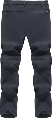 Miniatura 3 de TACVASEN Pantalones de esquí de nieve para hombre, pantalones de snowboard resistentes al agua, pantalones de senderismo con forro polar