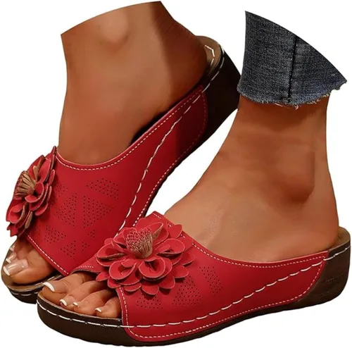 Miniatura 7 de Sandalias ortopédicas para mujer, con soporte de arco, sandalias de verano elegantes, pantuflas ortopédicas, cómodas, zapatos para caminar