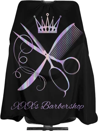Miniatura 31 de Capa de barbero impermeable personalizada, Capa de peluquero personalizada, Añade tu texto, Capa de salón personalizada para hombres, Capa de corte