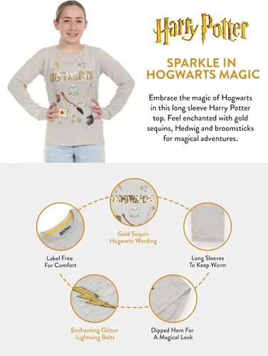 Miniatura 4 de Harry Potter Camiseta de manga larga Hogwarts para niñas