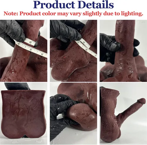 Miniatura 3 de Consolador Torso Muñeca Sexual para Masturbación Femenina, TPE Sexdoll Consolador Enorme Flexible para la Parte Inferior, Juguete Masturbador