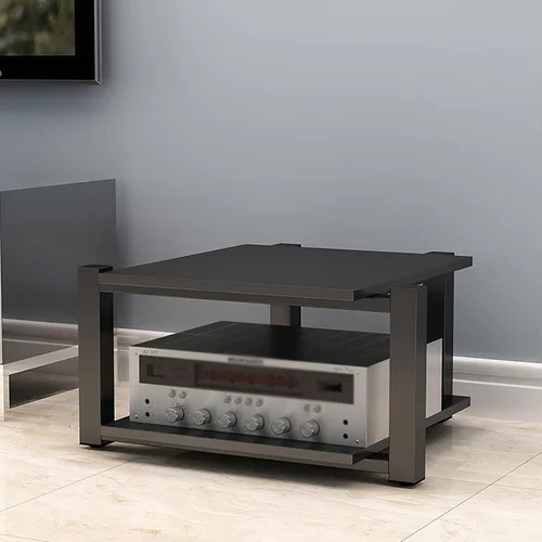 Soporte para medios AV, estantería audiovisual, gabinete estéreo, torre de estante de audio, gabinete de consola de reproductor de discos, estantes