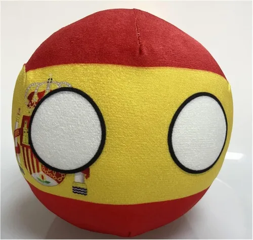 Miniatura 15 de Polandball Countryballs Muñeco de peluche Ucrania España Hungría Portugal Rumanía Grecia Austria México Polonia Ball (15,3.8 pulgadas)