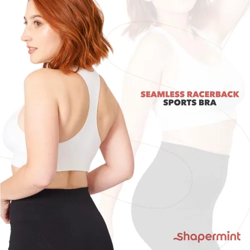 Miniatura 6 de SHAPERMINT Sujetadores deportivos para mujer, sujetadores de entrenamiento para mujer, brasier deportivo de talla grande, tops de entrenamiento