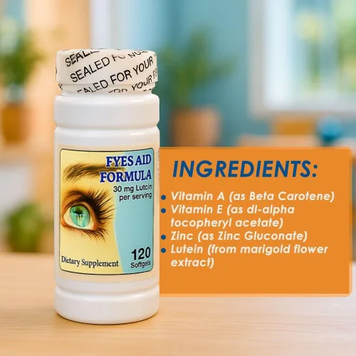 Miniatura 3 de Nu-Health Eye Aid Formula – 120 cápsulas blandas Fórmula de salud ocular con vitaminas para los ojos