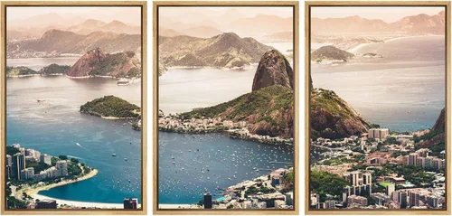 Miniatura 92 de wall26 Lienzo enmarcado para pared, juego de arte de noche estrellada sobre montañas, cielo nocturno tranquilo, naturaleza, desierto, fotografía