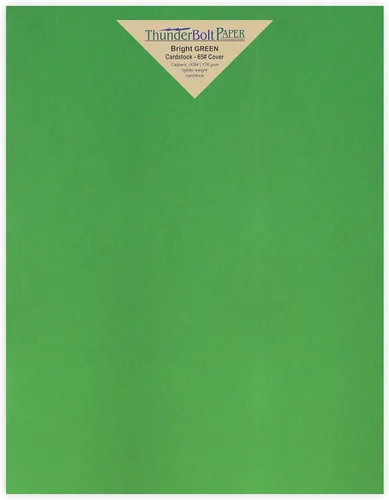 Miniatura 19 de 125 verde brillante 65lb Cubierta Papel de tarjeta – 3" x 5" (3X5 pulgadas) Foto Card Tamaño del marco – 65 libras/libra peso ligero cartulina