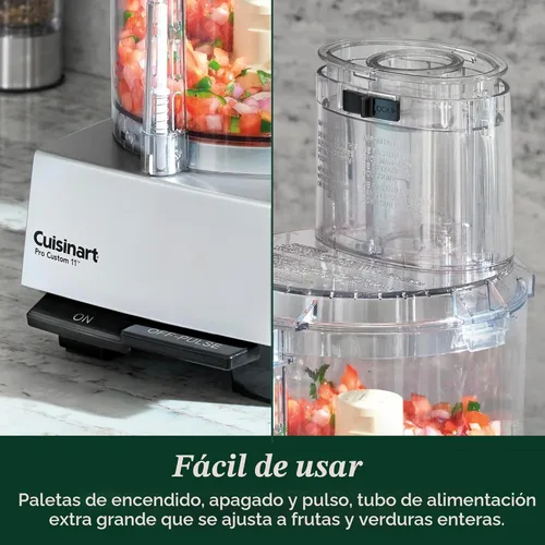 Miniatura 6 de Cuisinart Procesador de alimentos, Pro Custom de 11 tazas, cromo cepillado, DLC-8SBCYP1
