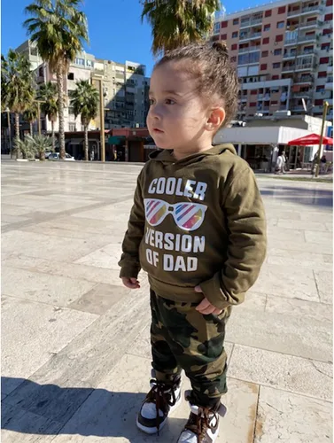 Miniatura 2 de DISAUR Conjunto de ropa para niños pequeños (1-6T) sudadera para bebés de manga larga