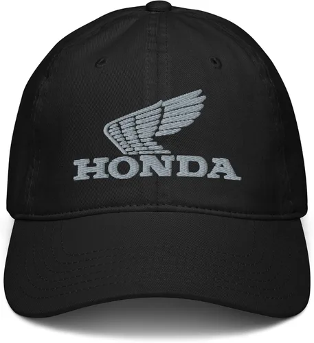 Miniatura 2 de Honda Sombrero de béisbol ajustable con logotipo retro gris