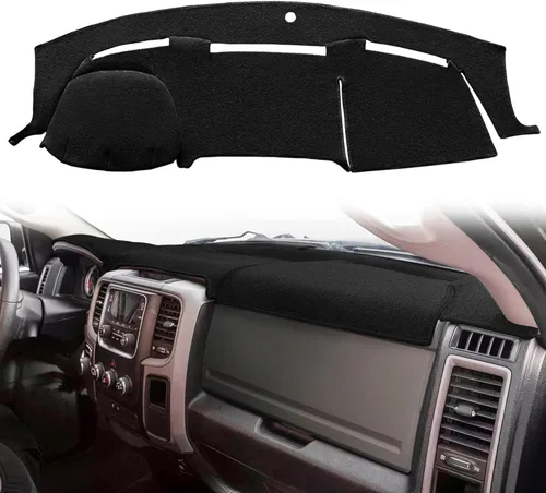 Yiz Alfombra de Tapa de Tablero de Distribución Personalizada para Dodge Ram 1500 2009-2018, Ram 1500 Classic 2019-2024, Ram 2500 3500 2010-2018,