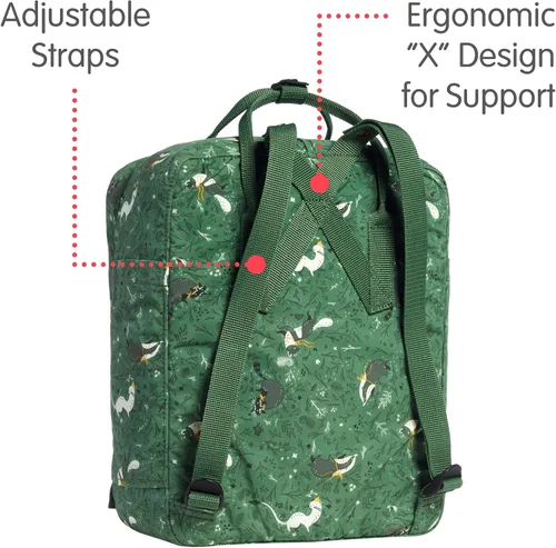Miniatura 3 de Fjallraven Kanken Art Special Edition Mochila, fábula verde (GRNFAB976), talla única