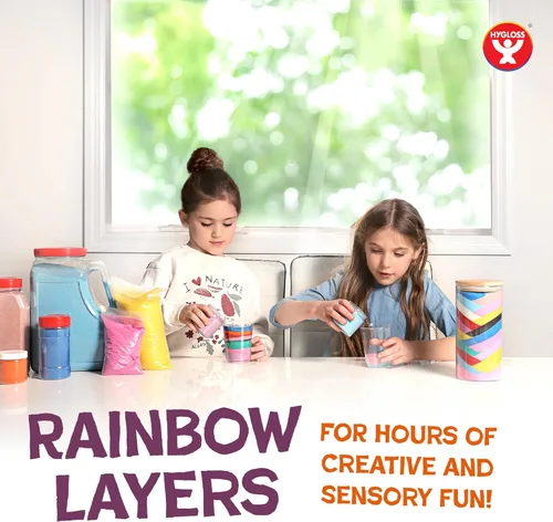 Miniatura 6 de Hygloss Arena de colores para manualidades – Botella de 1 libra, magenta – Juegos de arte de arena fina y colorida vibrante para niños – Actividades
