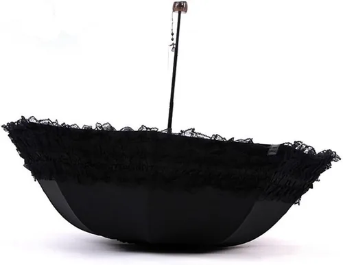 Miniatura 3 de Honeystore Paraguas plegable a prueba de rayos ultravioleta Princess Lace Parasol con cúpula anti-UV