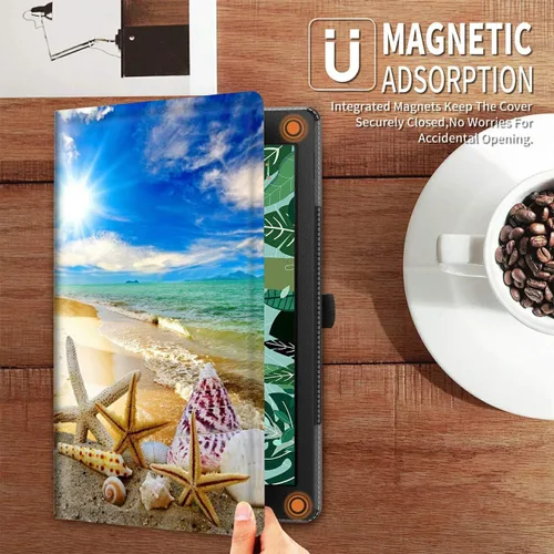 Miniatura 4 de Funda para todas las tabletas Amazon Kindle Fire 7 (9ª/7ª/5ª generación, versión 2019/2017/2015), funda inteligente con soporte deslizante