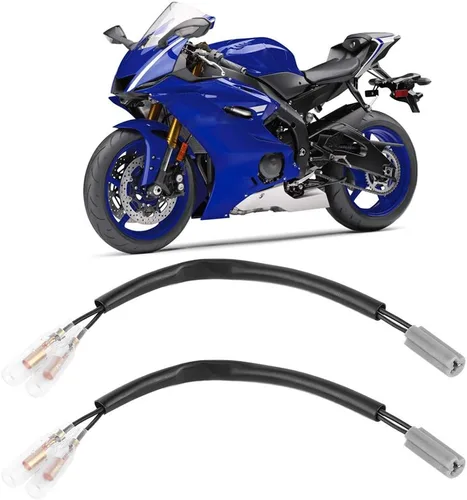 Miniatura 2 de Adaptador de cableado de giro, 7.5 in/7.5 pulgadas Adaptador de cableado de motocicleta Reemplazo de enchufe de 2 pines Conector de enchufe de cable