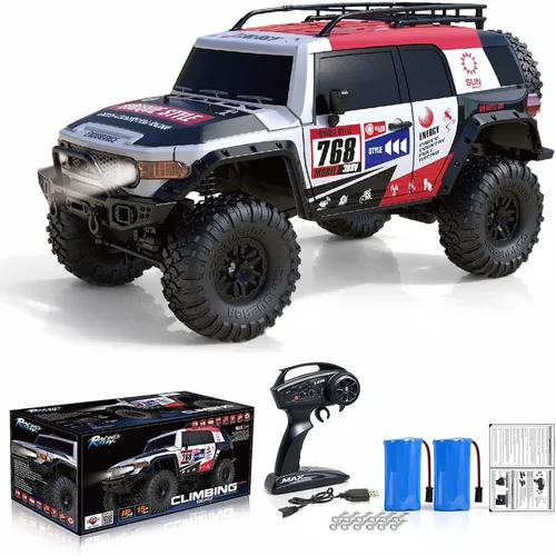 Miniatura 11 de RC Cars RC Crawler Escala 1/10 RTR Coche de Control Remoto 4WD 2.4GHz con Motor con Escobillas Todoterreno Racing Grado Hobby Modelo de Vehículo