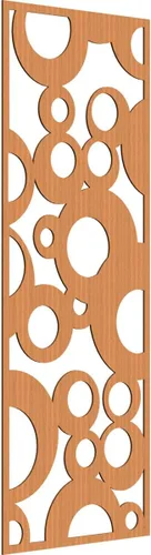 Miniatura 181 de Farwell Paneles de pared decorativos de madera con calado, 13 3/8 pulgadas de ancho x 34 3/8 pulgadas de alto x 1/4 de alto, roble rojo rojo
