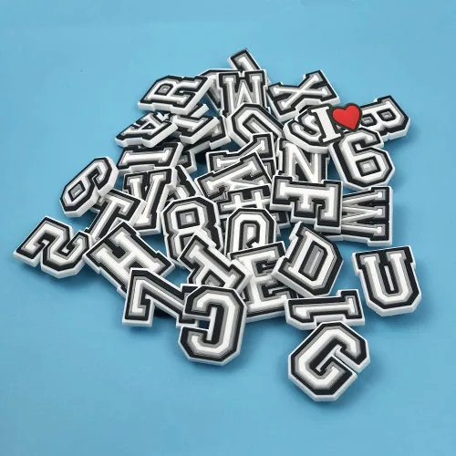 Miniatura 2 de Dijes para zapatos con letras A-Z, números 0-9, sandalias con dijes para zapatos, accesorios para niños, adolescentes y adultos