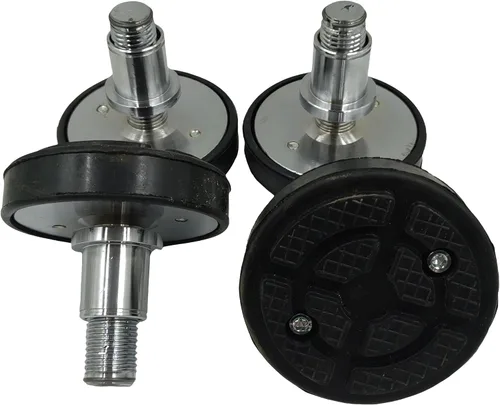 Miniatura 5 de 4pc 1.378 in almohadilla de elevación de coche bandeja de goma pies de elevación más almohadillas de pierna alta diámetro del eje